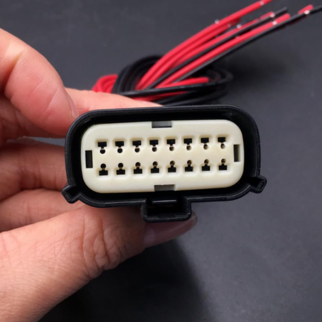 ARNES DE CABLES PARA FAROS DELANTEROS DE 16 PINES MUSTANG 2015 - 2023